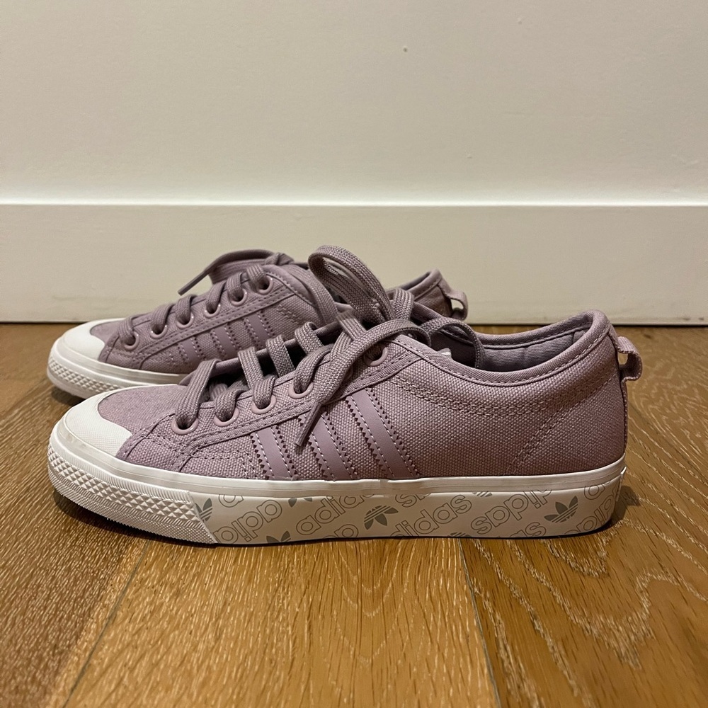 Adidas Nizza Women's Lilac Sneakers gently worn